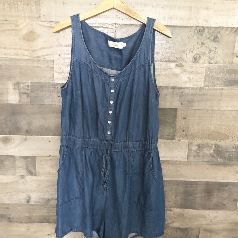 Torrid | Light Denim Romper